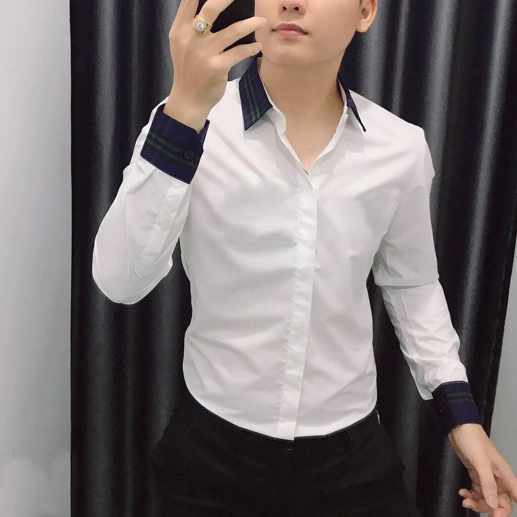 Áo sơ mi - Áo sơ mi BBR cao cấp - Chất liệu buberry dày dặn, mặc thoải mái thấm hút mồ hôi, kiểu dáng trẻ dễ phối đồ | BigBuy360 - bigbuy360.vn