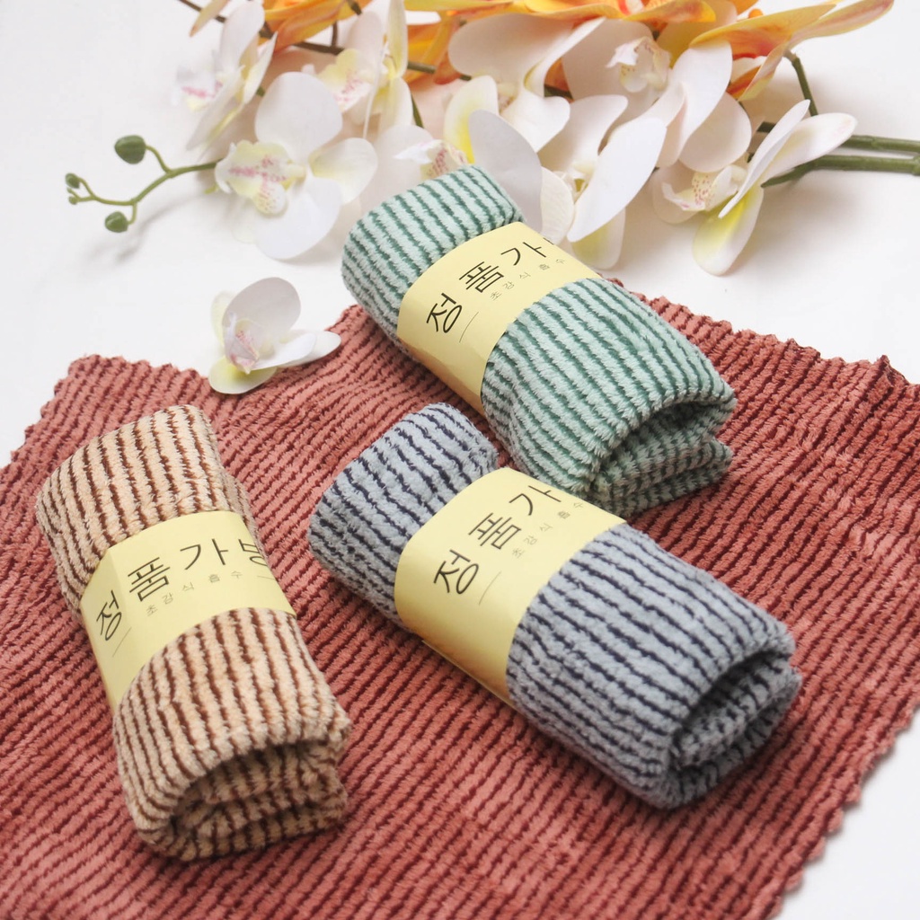 Khăn mặt, khăn tắm Hàn Quốc, Khăn lau đa năng, siêu thấm, không đổ lông, không ra màu Talabishop