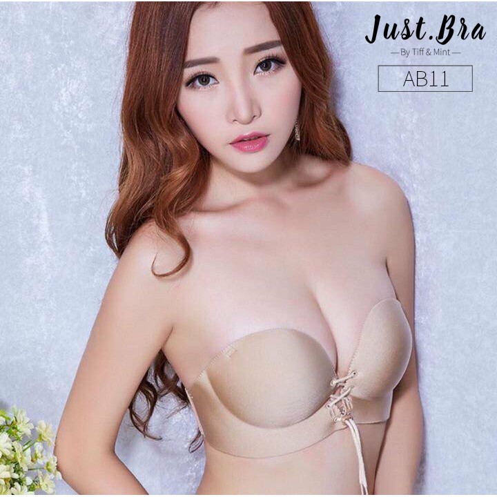Áo ngực Just Bra mút độn bàn tay nâng ngực có dây rút AB11