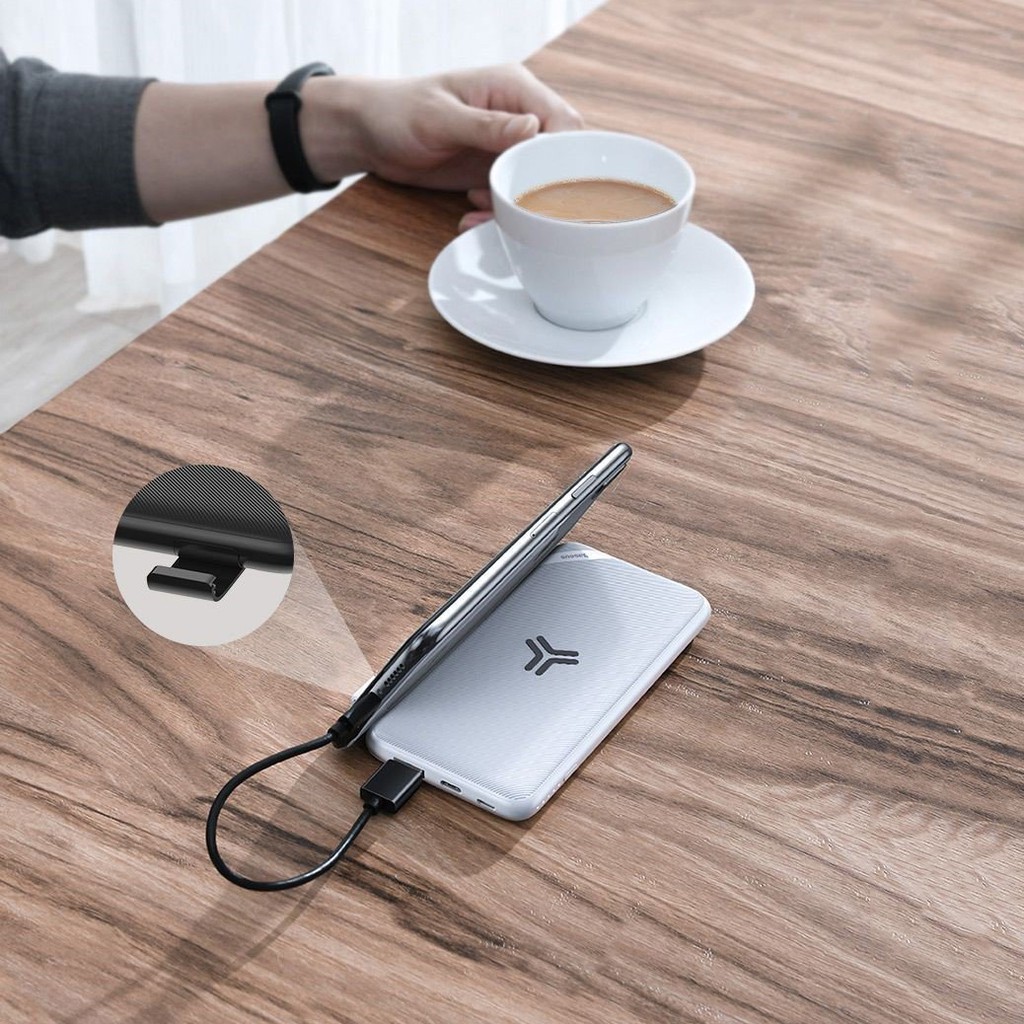 Sạc dự phòng Baseus S10 Bracket 10,000mAh hỗ trợ sạc không dây 10W Wireless và sạc nhanh 18W PD/ Quick Charge 3.0