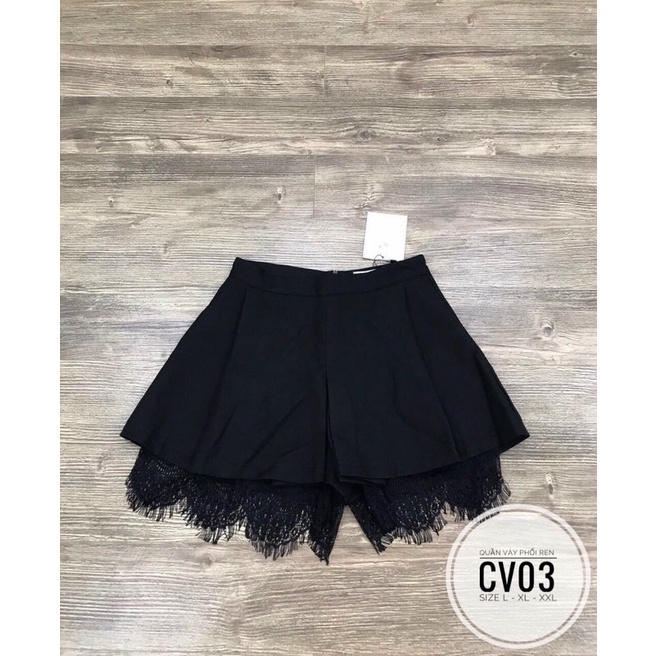 CHÂN VÁY PHỐI REN BIGSIZE 55-90Kg