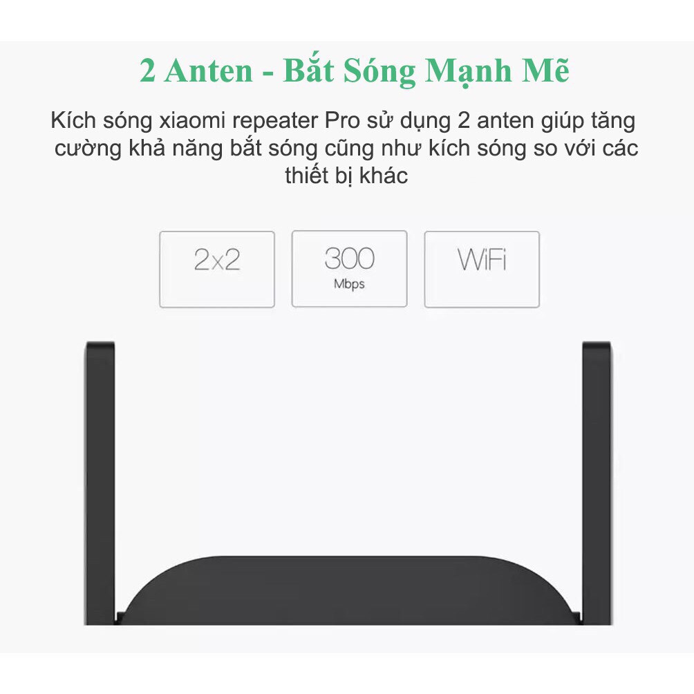 Thiết bị kích sóng Wifi Xiaomi Repeater Pro | BigBuy360 - bigbuy360.vn