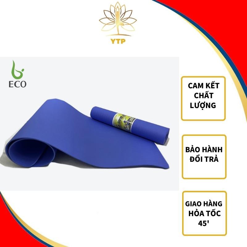 Thảm Tập Yoga LYPROEVA Thảm Yoga chống trượt dày 6mm Mặt Thảm 2 Màu Hàng VNXK Siêu Dày Siêu Êm EVA