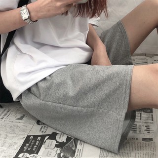 Quần short thun trơn màu đen unisex đủ size us026