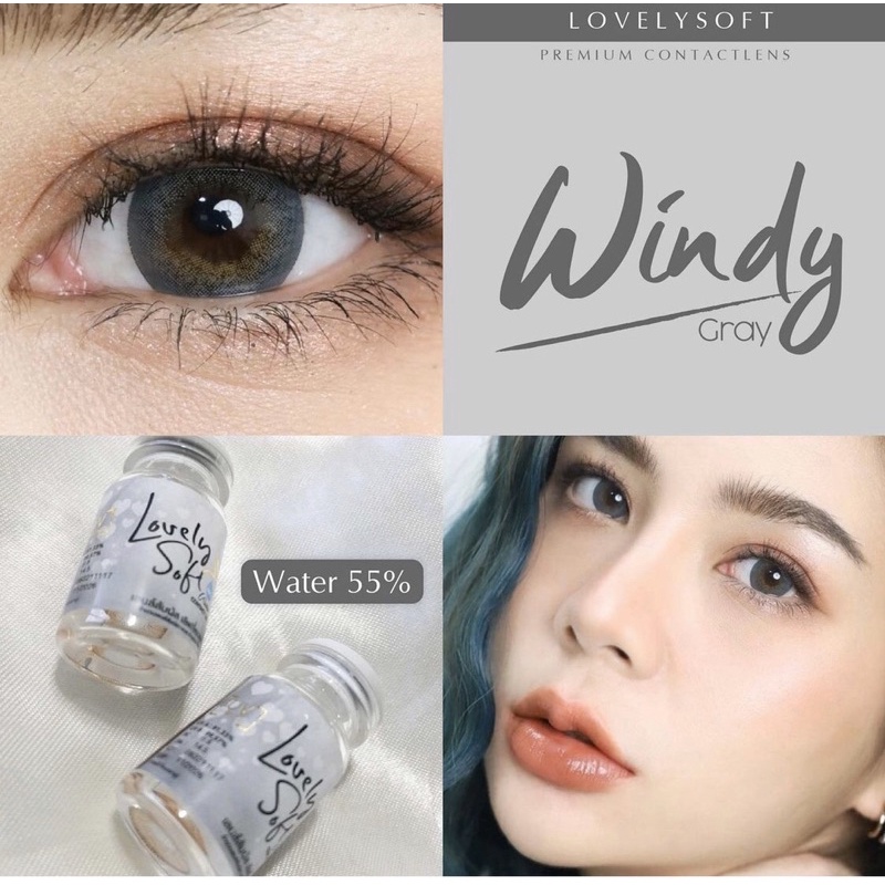 Lens mắt xám xanh Windy