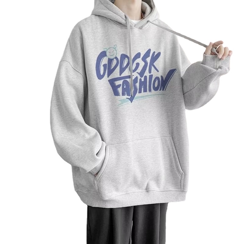 Áo hoodie Cỡ Lớn In Chữ Phong Cách Hiphop Đường Phố Nhật Bản Chất Lượng Cao Cho Nam