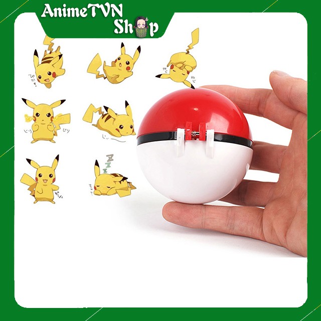 Quả cầu Pokemon chứa bửu bối thần kì bằng nhựa dễ thương có nút bật nắp (Nhiều mẫu mã) (bóng rỗng)