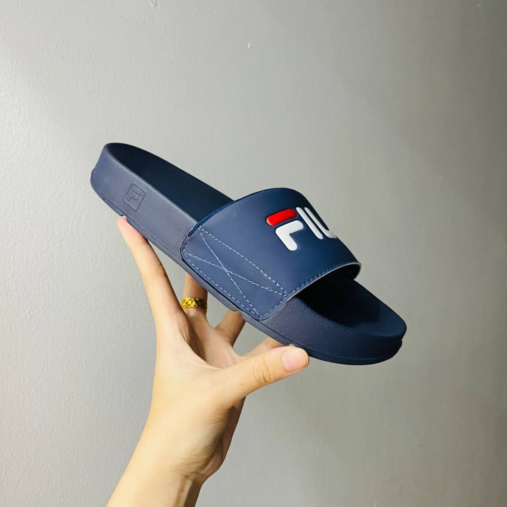Dép Fila Thể Thao Thời Trang Màu Xanh Navy Nam Nữ Có Sẵn 1vs10000-422