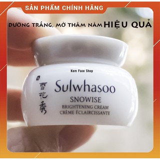 Kem dưỡng trắng da, bớt thâm nám Bạch Sâm sulwhasoo minisize 5ml