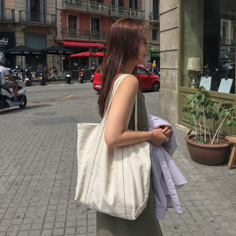 Túi vải nữ độc thân đeo vai sinh viên cuốn sách xách tay