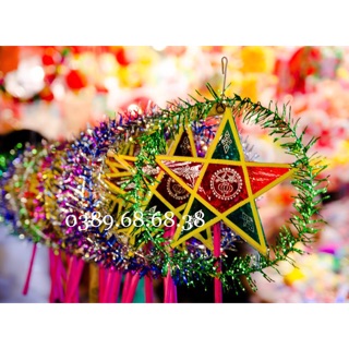 Combo 20 sao kiếng 4 tấc + 30 sao kiếng 5 tấc - lồng đèn trung thu sao kiếng truyền thống