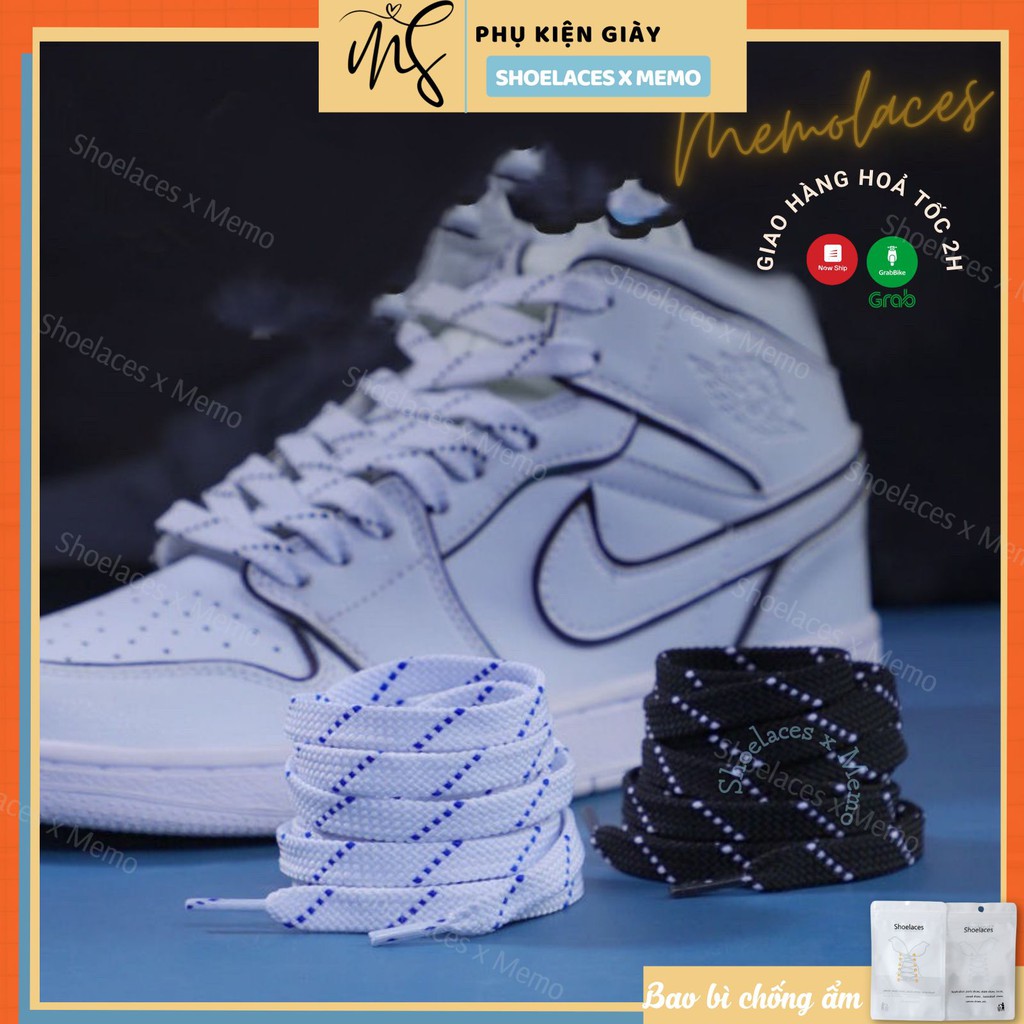 Dây Giày Nike AF1 AJ1 - Dây giày Jordan phối màu Basic Phong Cách NB Memolaces