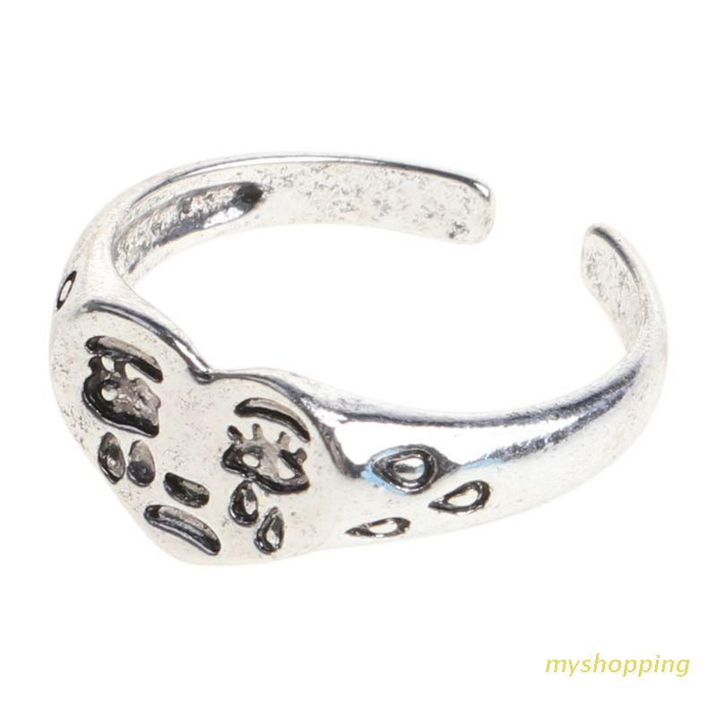 Nhẫn Đeo Tay Kim Loại Hình Trái Tim Đính Đá Thời Trang Cho Nữ