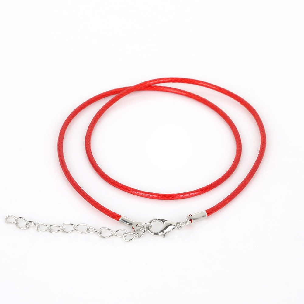 BEADIA Bộ 10 Dây Da Thật Làm Vòng Cổ 2Mm Có Thể Điều Chỉnh