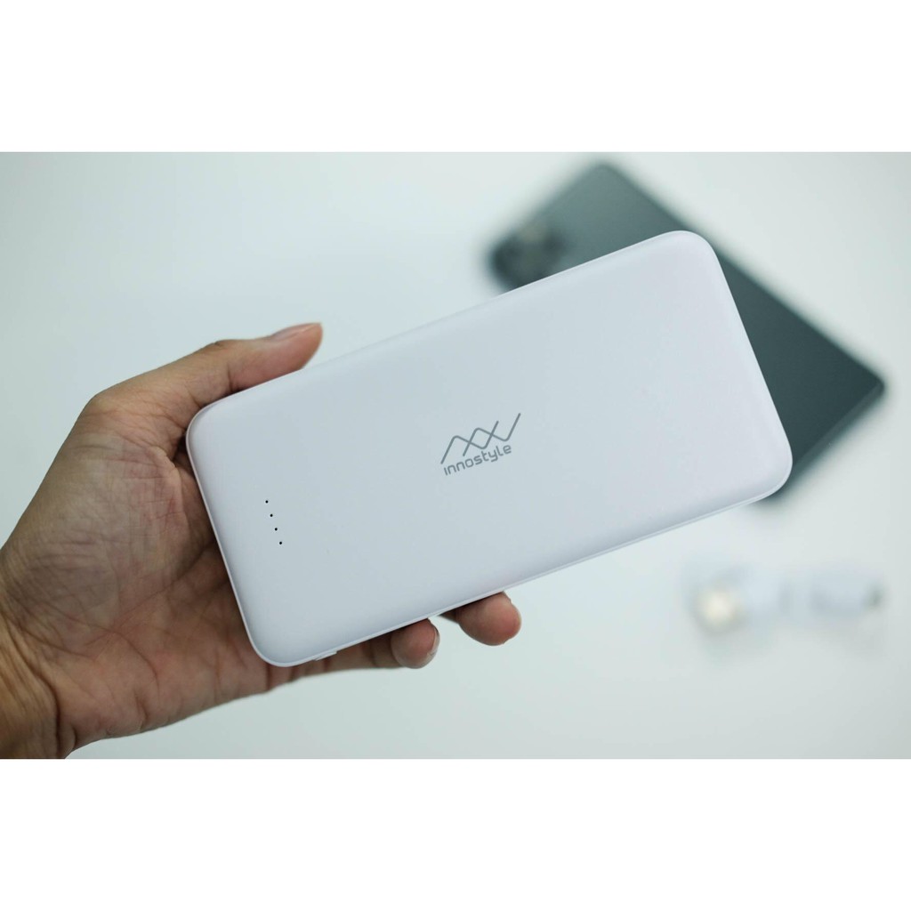 [TIỆN LỢI] Pin Sạc Dự Phòng Innostyle Powergo Smart AI 10000MAH White giúp thiết bị được sạc với công suất tối ưu nhất