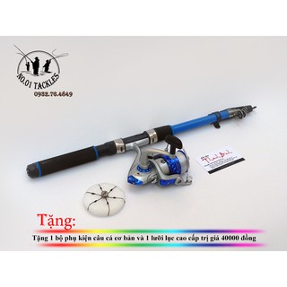 Bộ cần câu cá máy 3m tặng lưỡi lục