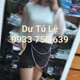 Chân váy (SỈ 39K) lệch tà chain KÈM ẢNH THẬT