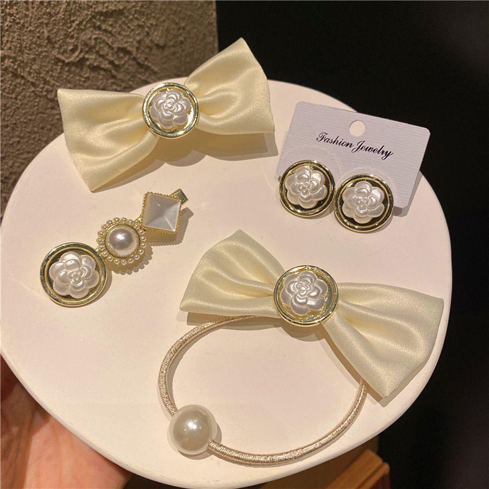 Kẹp Tóc Hình Nơ Phong Cách Hàn Quốc Thanh Lịch Cho Nữ