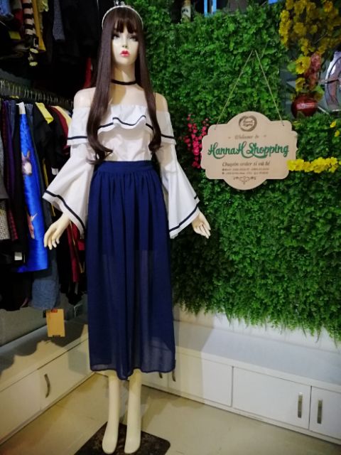 VÁY MAXI VOAN PHỐI ÁO TIỂU THƯ TAY LOE HÀNG THIẾT KẾ CHUẨN FORM MẪU MẶC 👗👗👗