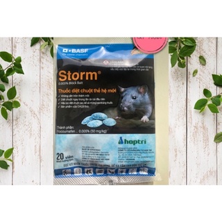 COMBO 3 gói Thuốc chuột Storm (gói 20 viên)- 99% chuột chết ngoài nhà