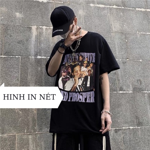 Áo Thun Unisex Nam Nữ Form Rộng, Áo Phông Tay Lỡ Hình In RAPCLUB ATRC | BigBuy360 - bigbuy360.vn