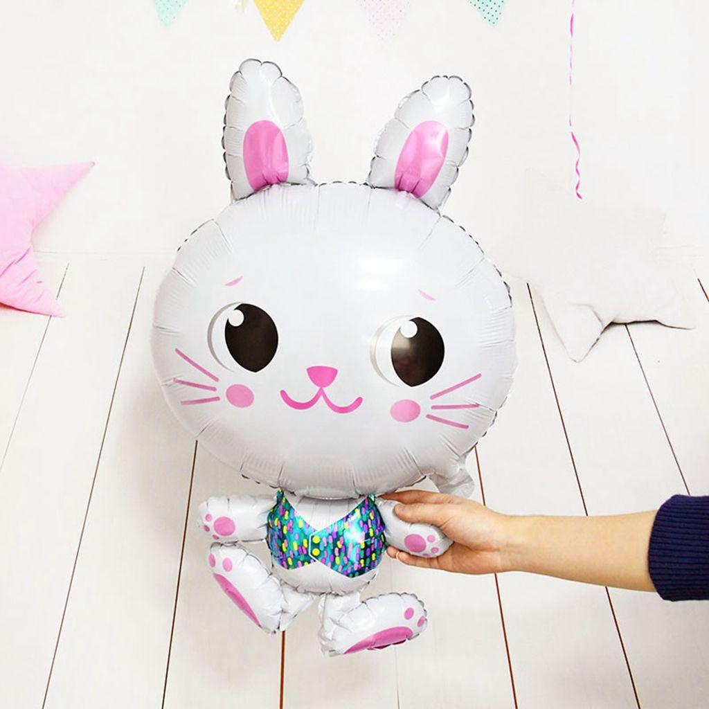 Bong Bóng Hình Thỏ Dễ Thương Dùng Trang Trí Tiệc