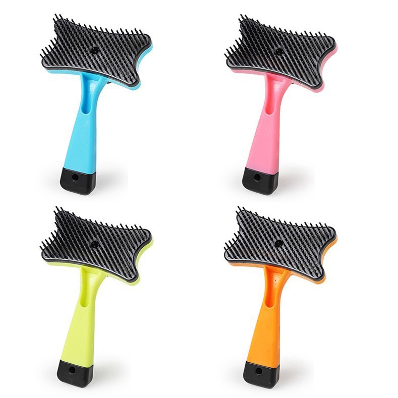 Lược chải lồng cho thú cưng Hoshi Pet LC01 cho chó mèo có nút bấm tiện lợi giá rẻ
