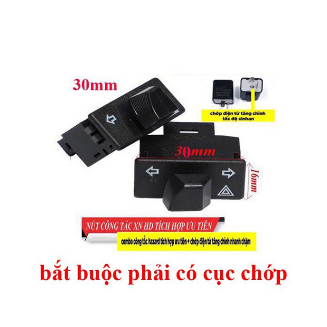 🌴COMBO CÔNG TẮC HAZARD TÍCH HỢP ƯU TIÊN + CỤC CHỚP 🌴