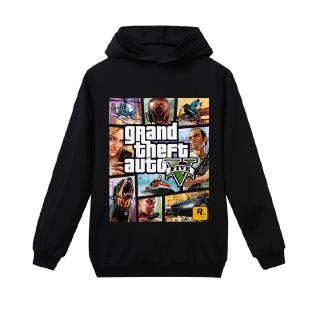 Áo Hoodie Tay Dài In Hình Xe Hơi Gta 5 Grand Theft Auto Cá Tính Cho Bé Trai Và Gái