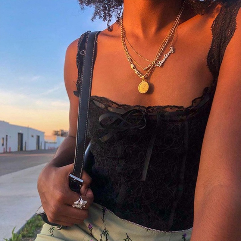 Áo Croptop Hai Dây Cổ Vuông Phối Ren Màu Sắc Thời Trang Mùa Hè Dành Cho Nữ 10mk | BigBuy360 - bigbuy360.vn