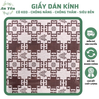 GIẤY DÁN KÍNH, DECAL DÁN KÍNH THỌ NÂU,KÍNH MỜ CHỐNG NẮNG CHỐNG NƯỚC