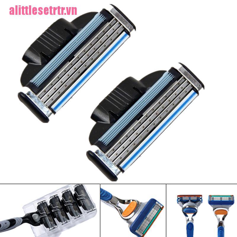 (Hàng Mới Về) Set 4 Lưỡi Dao Cạo 3 Lớp Dành Cho Máy Cạo Râu Gillette Fusion