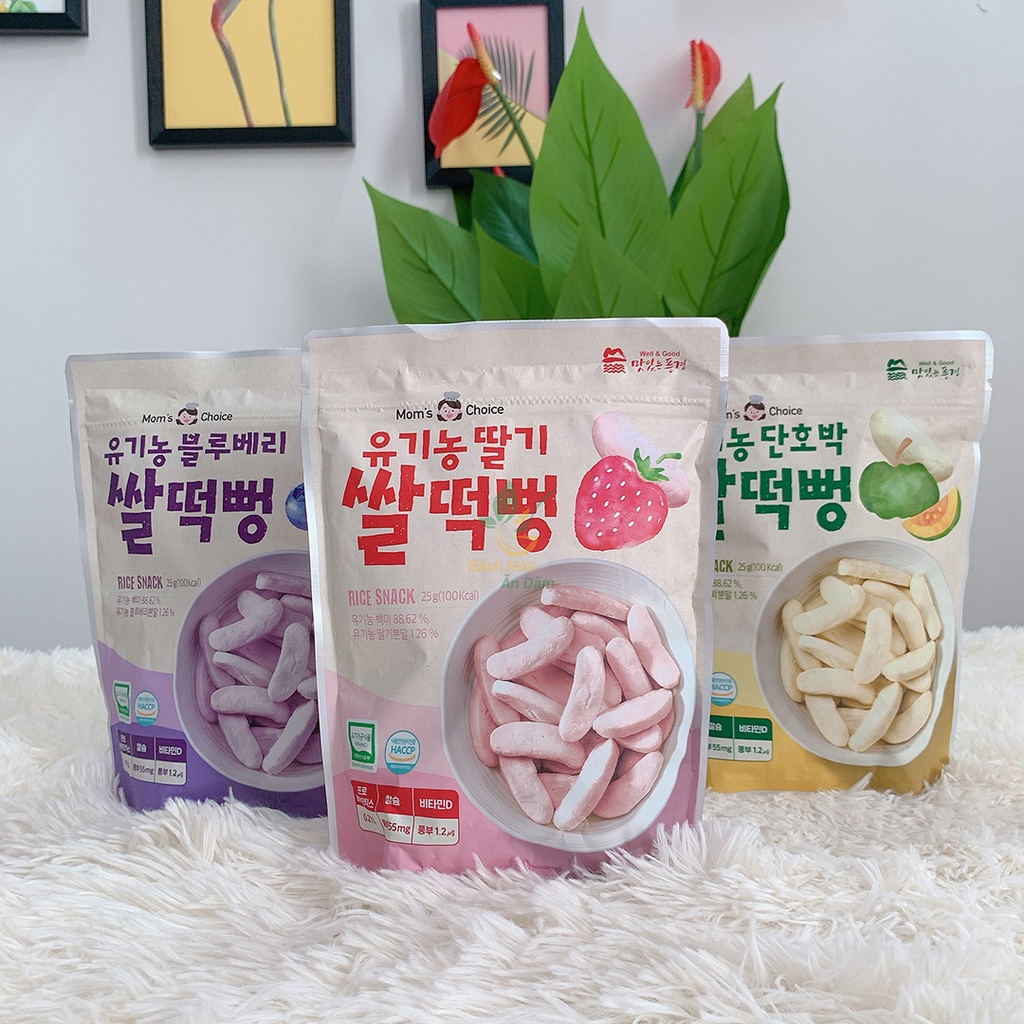 Bánh gạo hữu cơ Mom's Choice Hàn quốc  cho bé từ 6 tháng