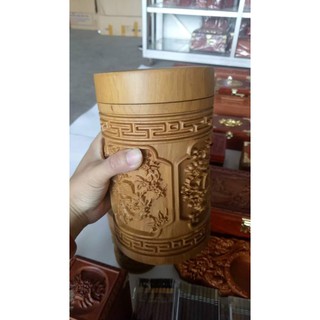 Hộp Đựng Chè, Trà Gỗ Bách xanh