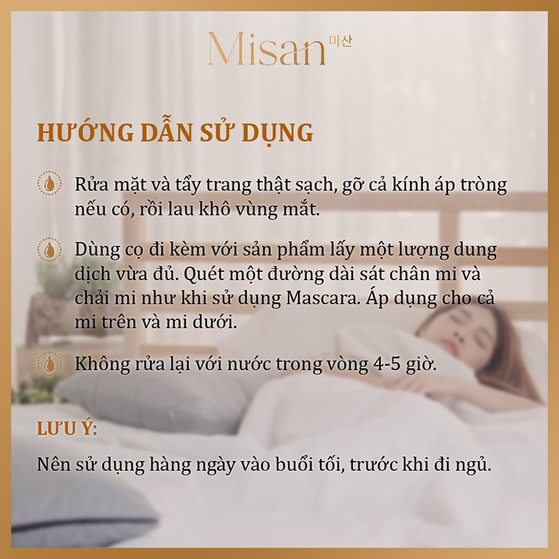 [COMBO 2 HỘP] Tinh Chất Dưỡng Mi Misan - Kích Dài Mi, Ngăn Gãy Rụng, Không Cay, Không Thâm