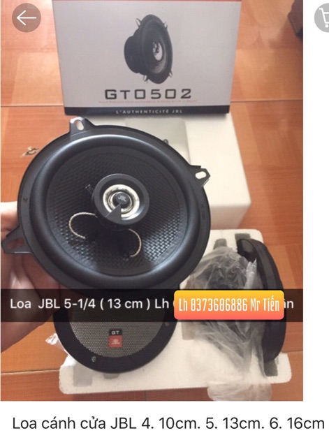 Loa ô tô JBL 4”.10cm , 5”.13cm ,  6”. 16cm .