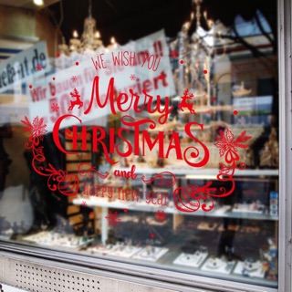 Decal noel chữ merry christmas