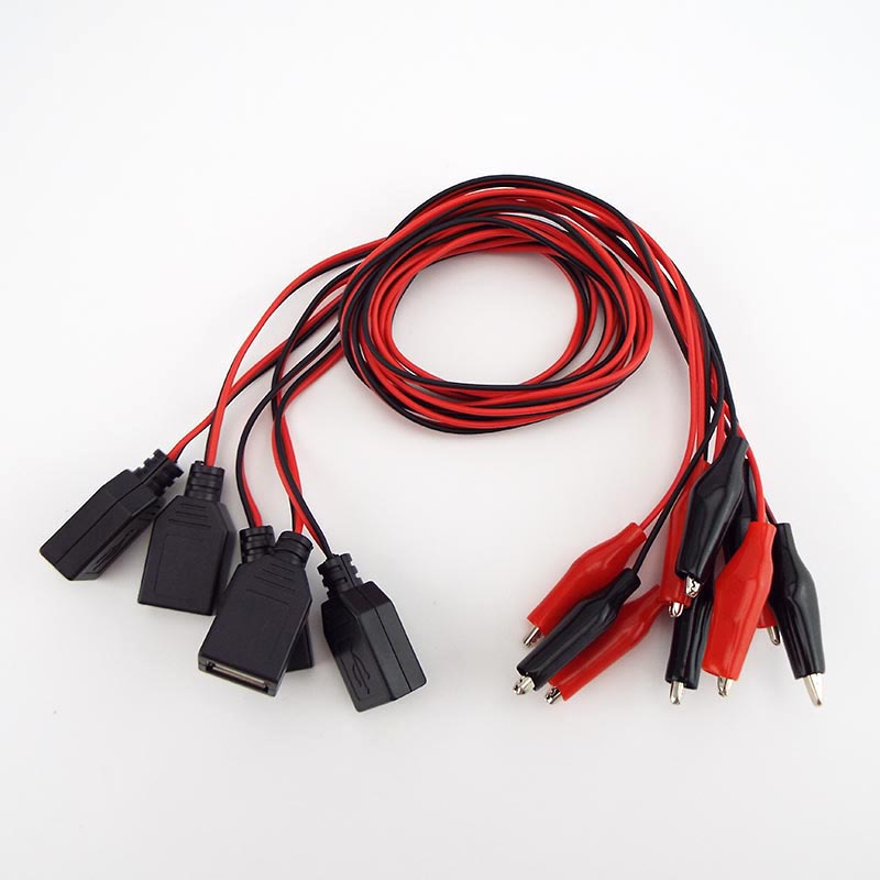 Dây Nối Dài Nguồn Điện Cá Sấu Kẹp Thử Điện Sang Cổng USB