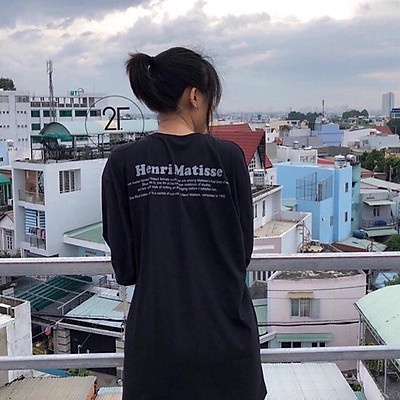 Áo thun nam, nữ  fom rộng  Henri matise , phong cách hàn quốc chất cotton 100% , chính hãng cao cấp