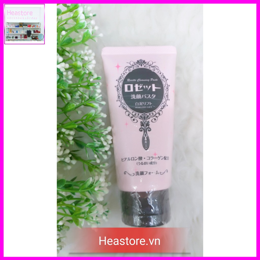 SỮA RỬA MẶT BÙN TRẮNG ROSETTE-HAKUDEI LIFT COLLAGEN( MÀU HỒNG