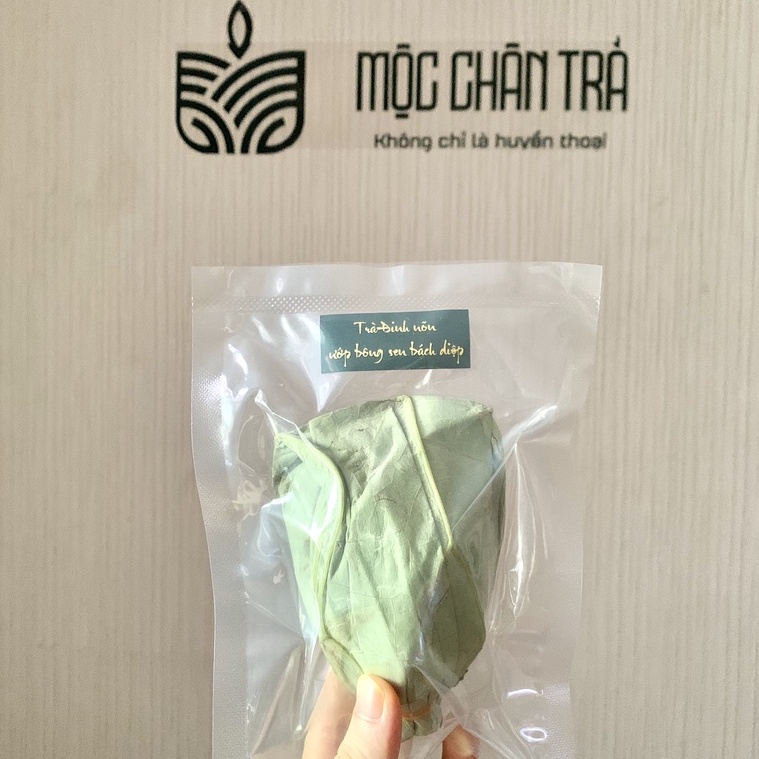Trà ướp búp sen Tây Hồ (trà sen xổi) - Mộc Chân Trà - 10 bông