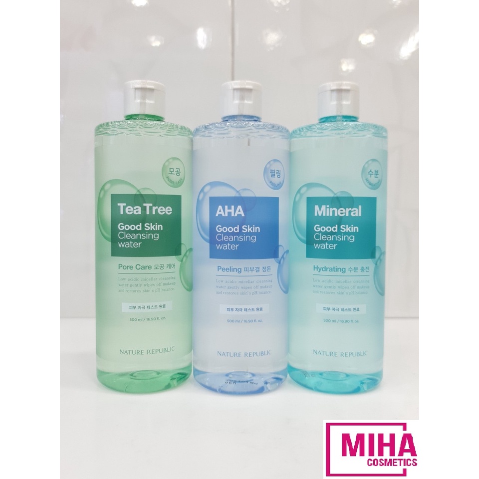 Nước Tẩy Trang Nature Republic Good Skin Cleansing Water 500ml Hàn Quốc