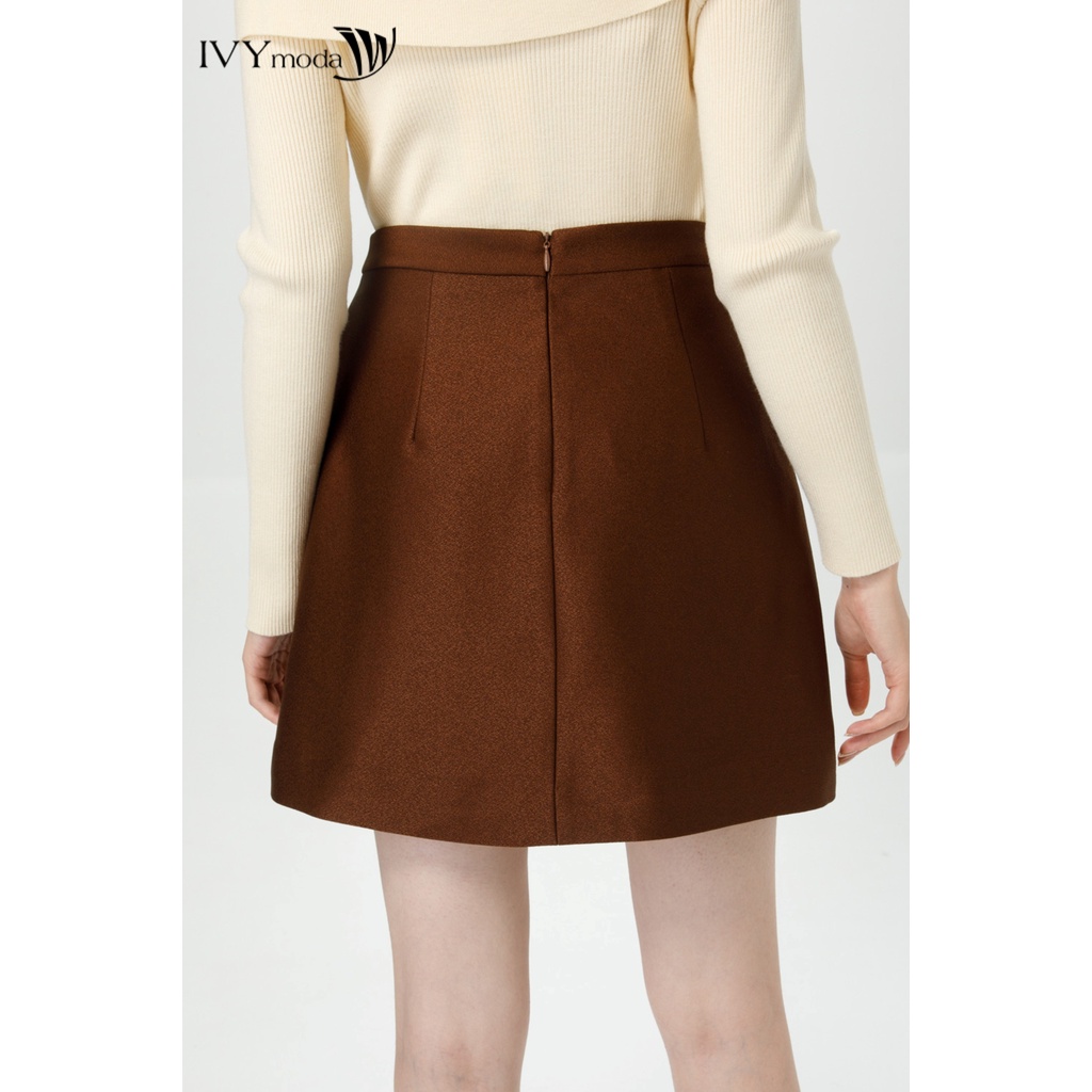 Chân váy chữ A 2 lớp IVY moda MS 31M7076