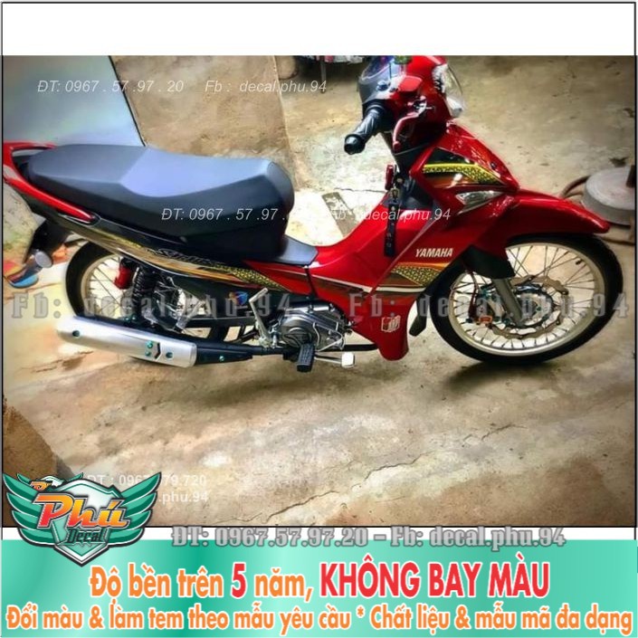 Tem rời Sirius Fi Đỏ CAndy hoa văn (B) -1