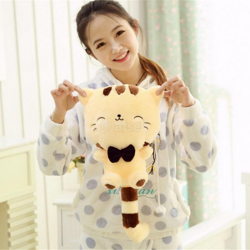 Thú nhồi bông hình chú mèo cười dễ thương kích thước 45cm