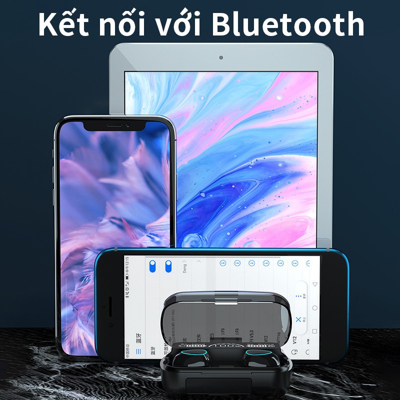 Tai nghe Bluetooth M10 sử dụng 2 tai 5.1TWS không dây phong cách thể thao cao cấp không thấm nước