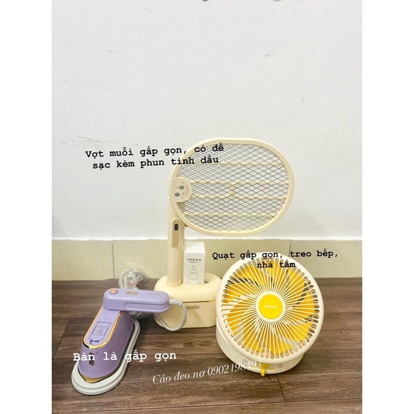 Quạt Treo Nhà Tắm Gấp Gọn DAEWOO Pin 4000mah - Cáo Đeo Nơ