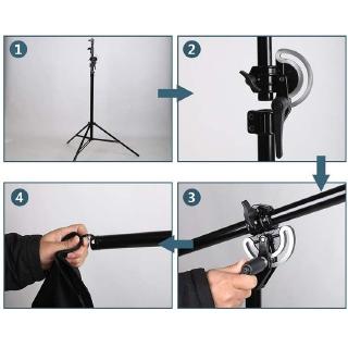 Bộ tay boom treo đèn 4m