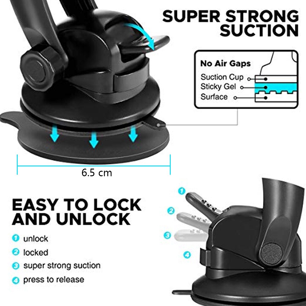 Giá đỡ máy tính bảng có giác hút gắn kính chắn gió xe hơi cho Ipad Air 7~11 inches | BigBuy360 - bigbuy360.vn