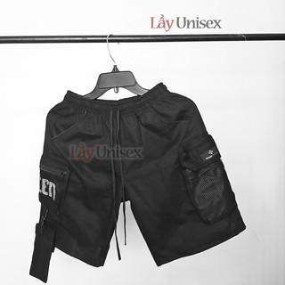 Quần short kaki nam phối túi